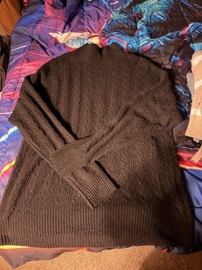 Women’s Black Cable-Knit Sweater